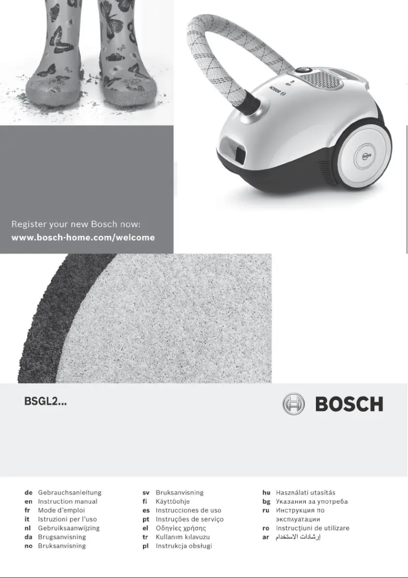 Page 1 de la notice Manuel utilisateur Bosch BSGL2MOVE