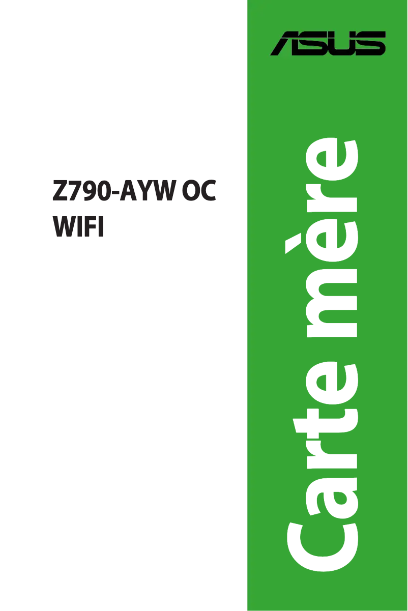 Page 1 de la notice Manuel utilisateur Asus Z790-AYW