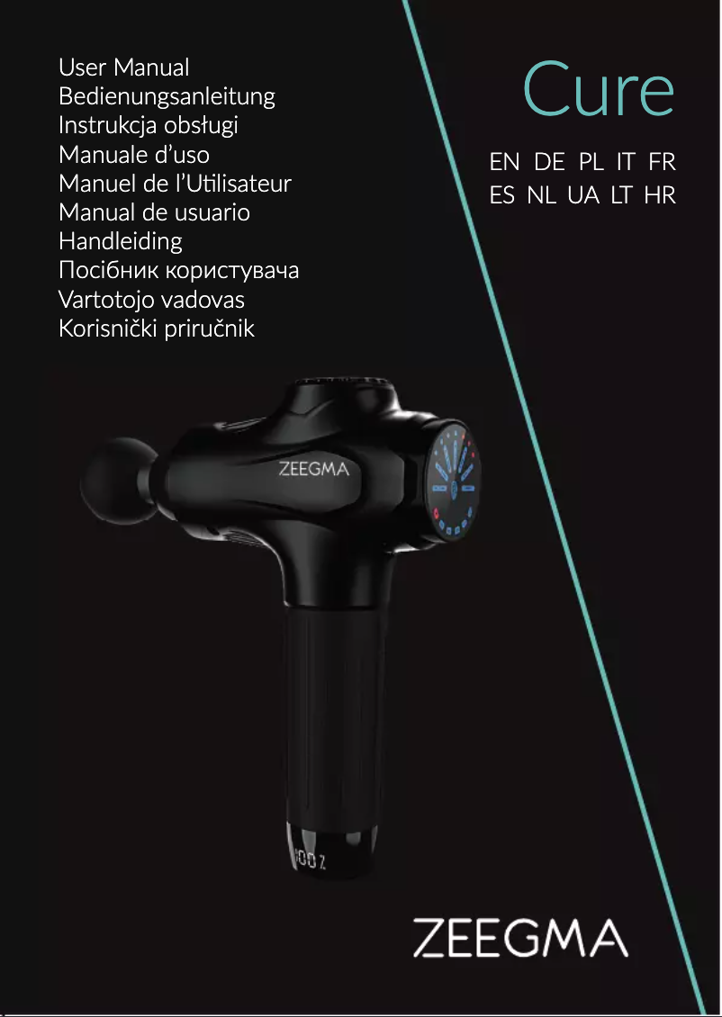 Page 1 de la notice Manuel utilisateur Zeegma Cure