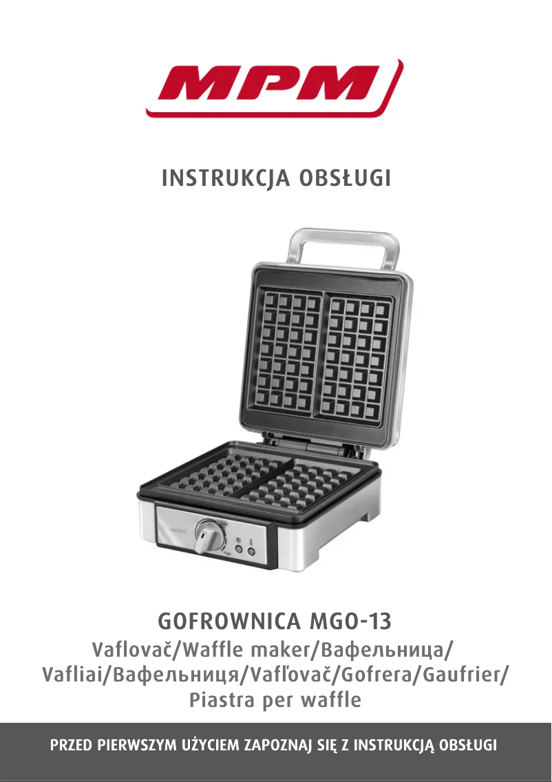 Page 1 de la notice Manuel utilisateur MPM MGO-13