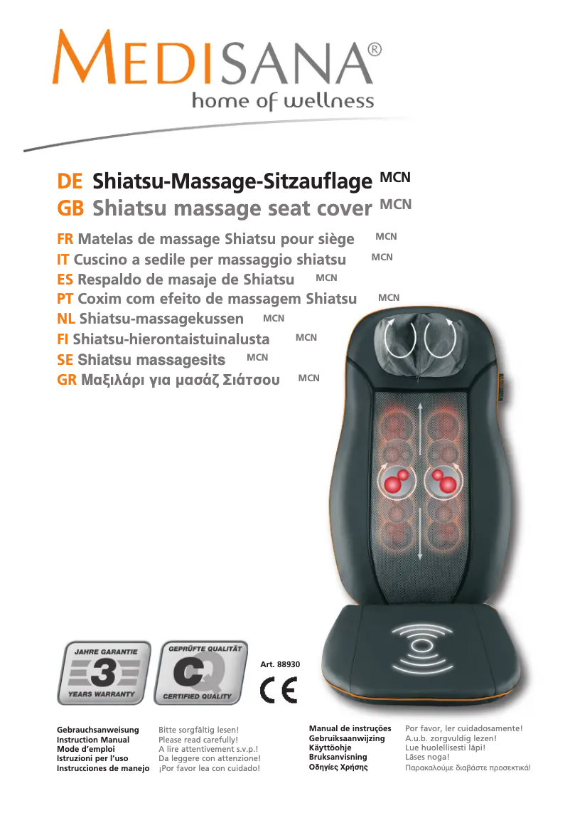 Page 1 de la notice Manuel utilisateur Medisana MCN