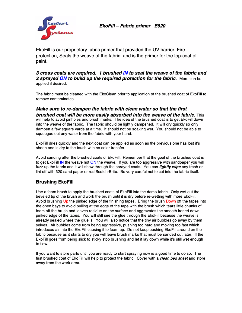 Page 1 de la notice Manuel utilisateur Stewart Systems EkoFill