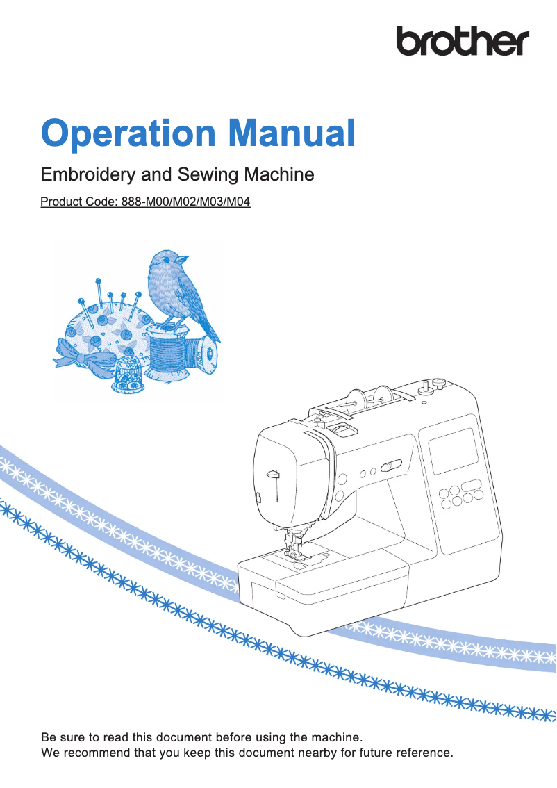 Page 1 de la notice Manuel utilisateur Brother Innov-is NV180D