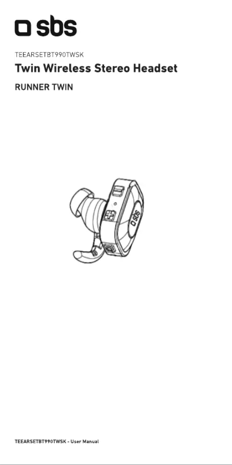Page 1 de la notice Manuel utilisateur SBS Runner Twin