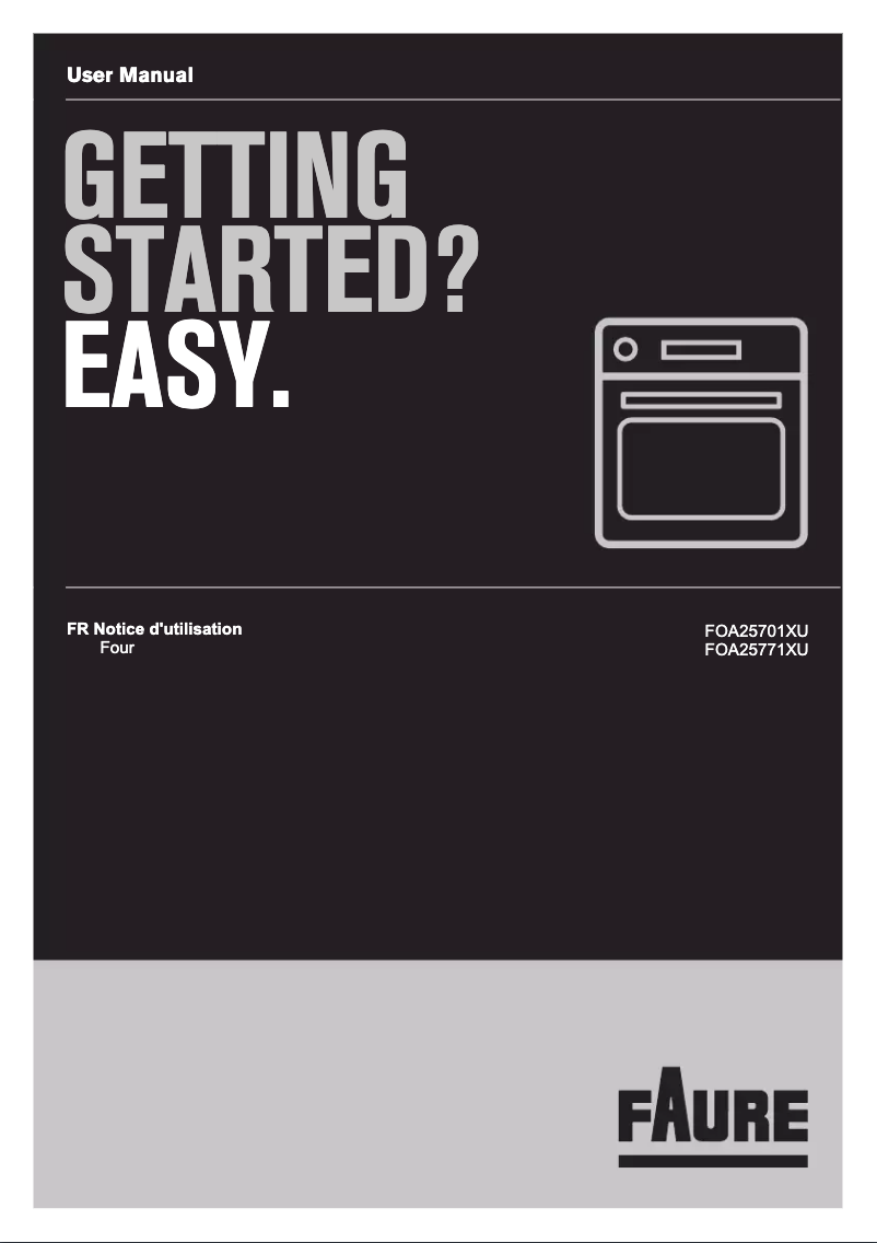 Page 1 of the manual User Manual Faure FOA25701XU