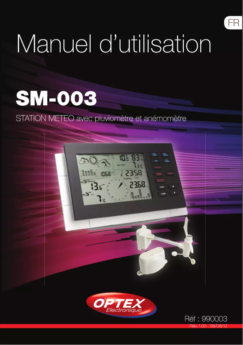 Página 1 del manual Manual de usuario Optex SM-003
