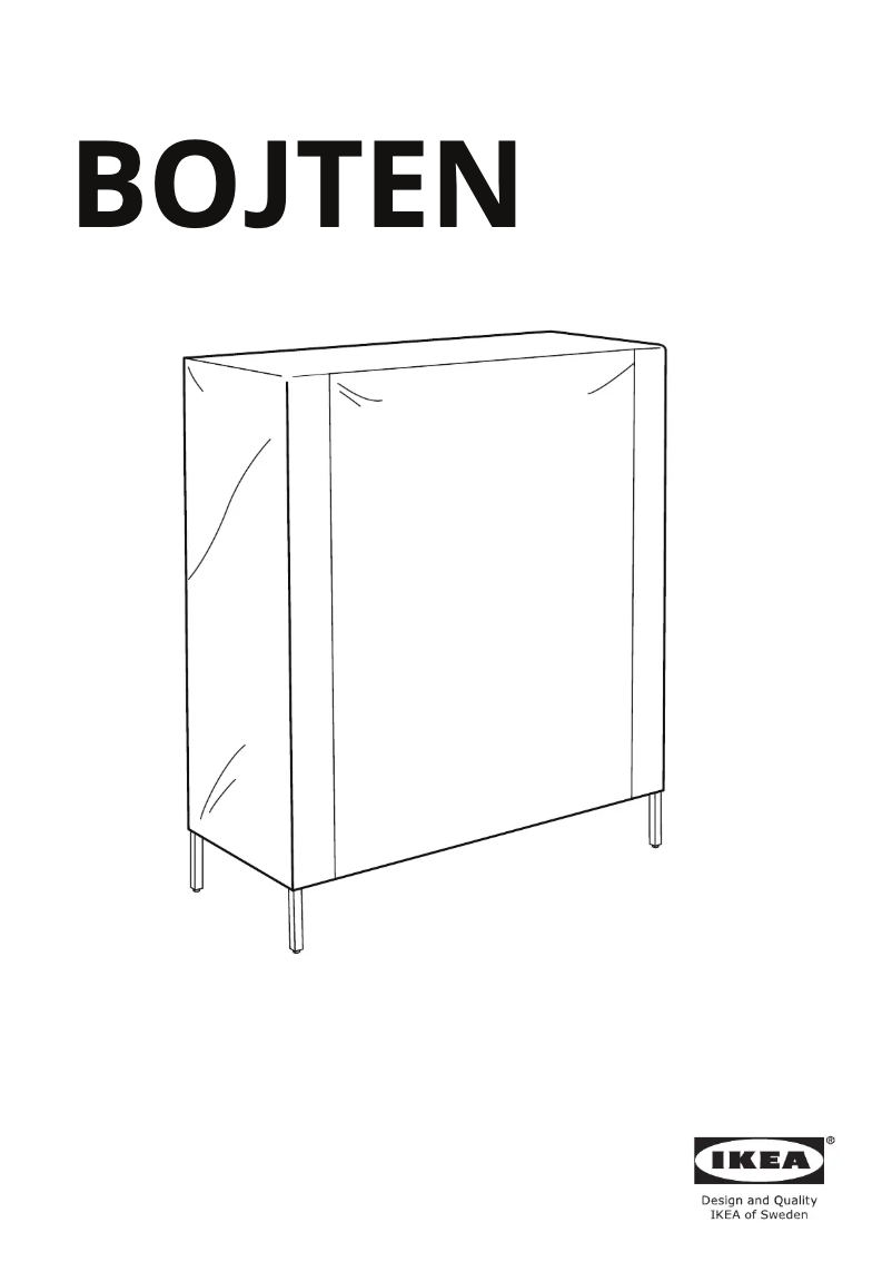 Page 1 de la notice Manuel utilisateur Ikea BOJTEN 205.229.56