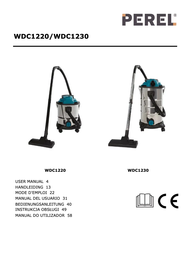 Page 1 de la notice Manuel utilisateur Perel WDC1220