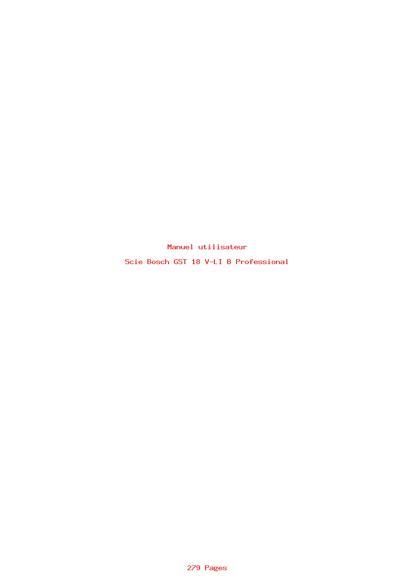 Page 1 de la notice Manuel utilisateur Bosch GST 18 V-LI B Professional