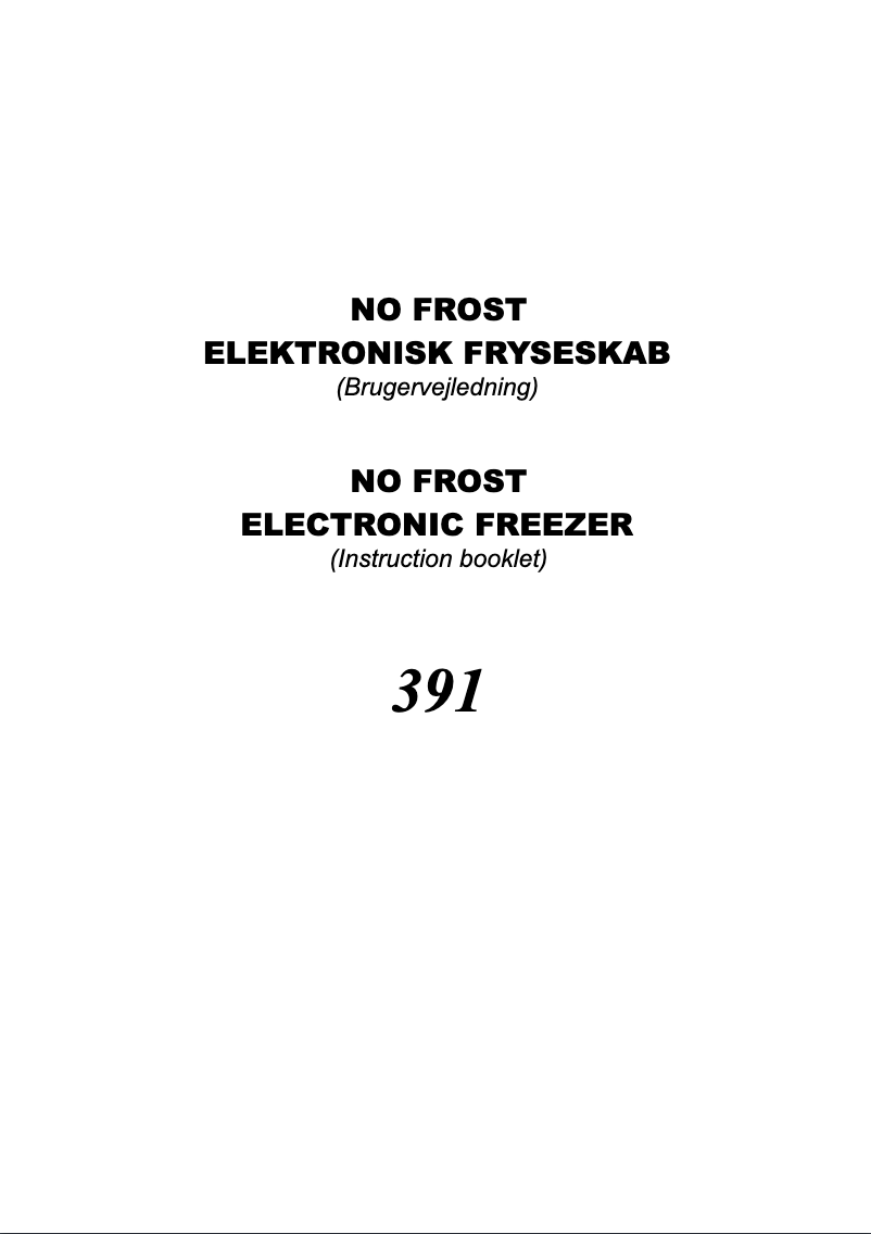 Page 1 de la notice Manuel utilisateur Vestfrost CW 399 F NF