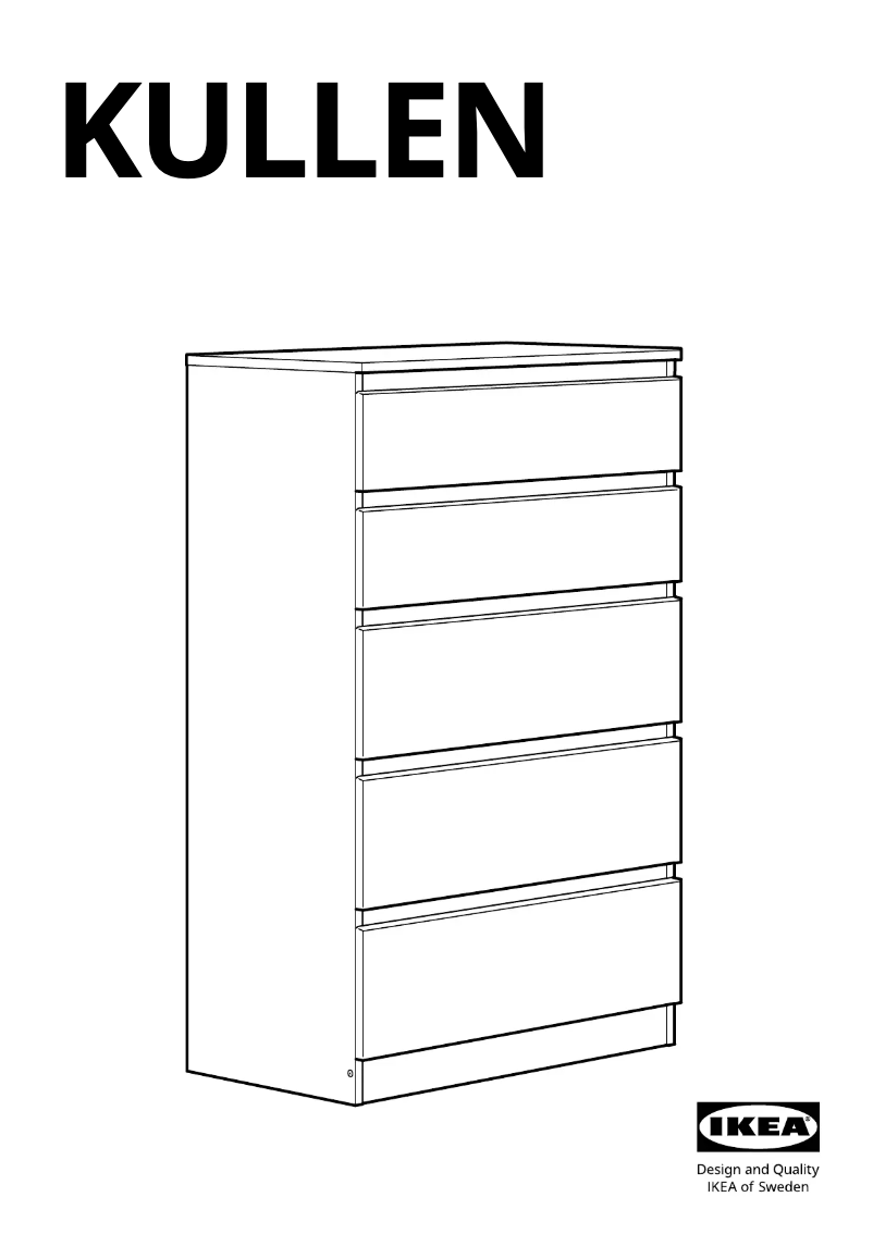 Page 1 de la notice Manuel utilisateur Ikea KULLEN 403.936.61
