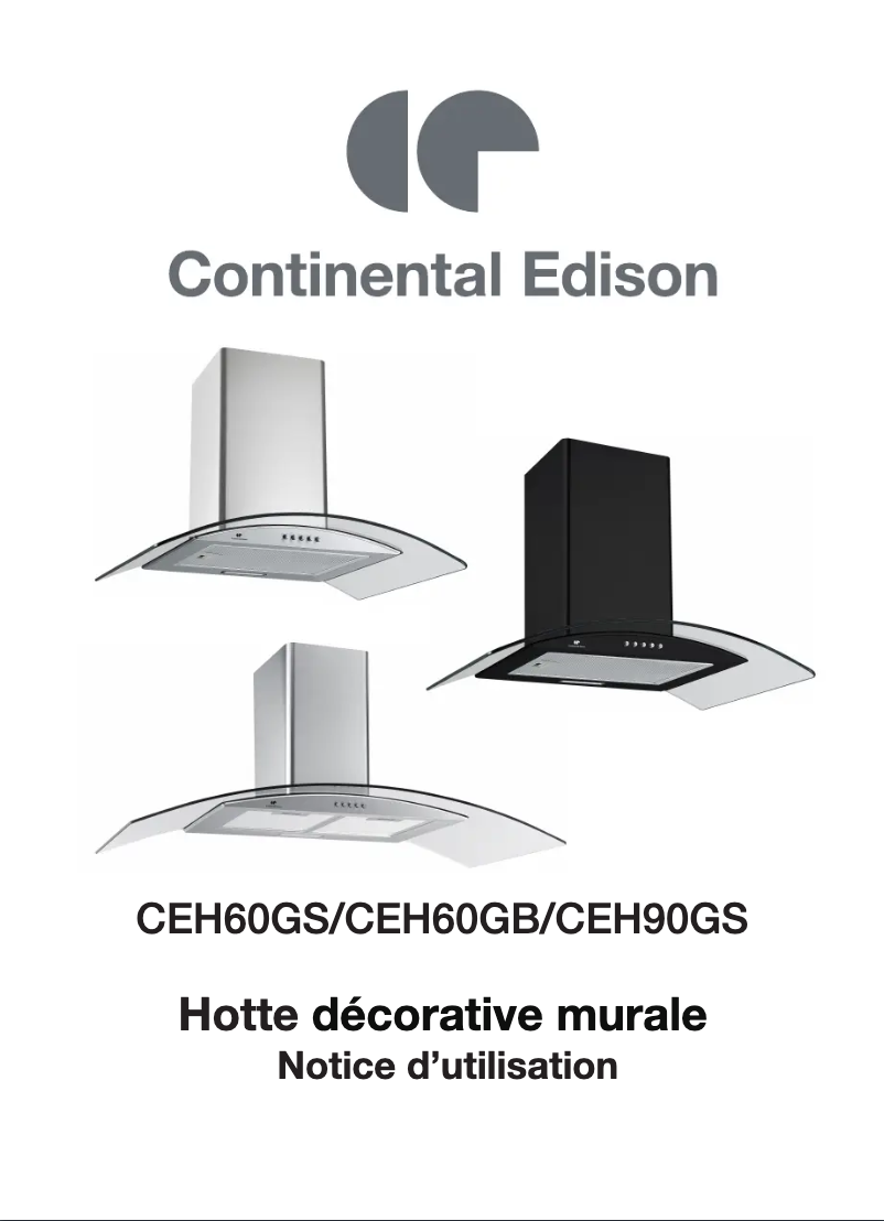 Página 1 del manual Manual de usuario Continental Edison CEH60GB