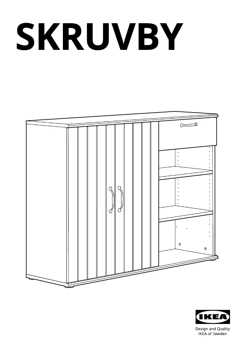 Page 1 de la notice Manuel utilisateur Ikea SKRUVBY 505.687.21