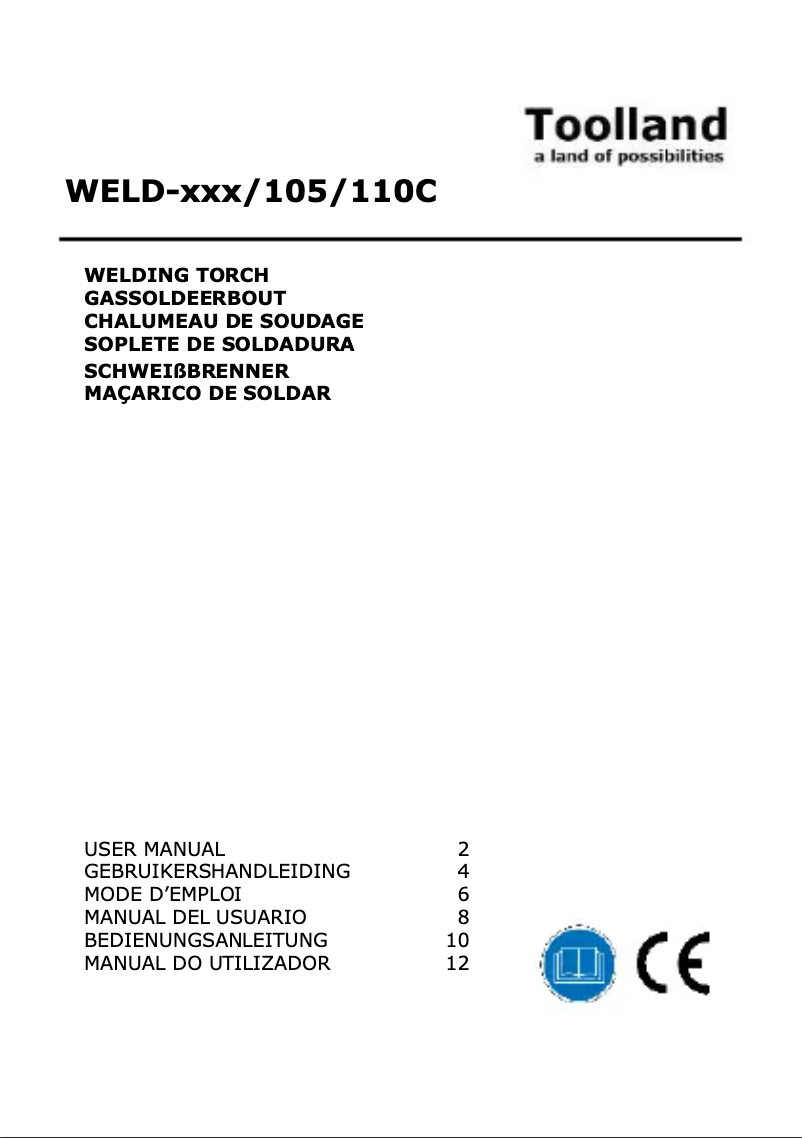 Página 1 del manual Manual de usuario Idealgas WELD-108
