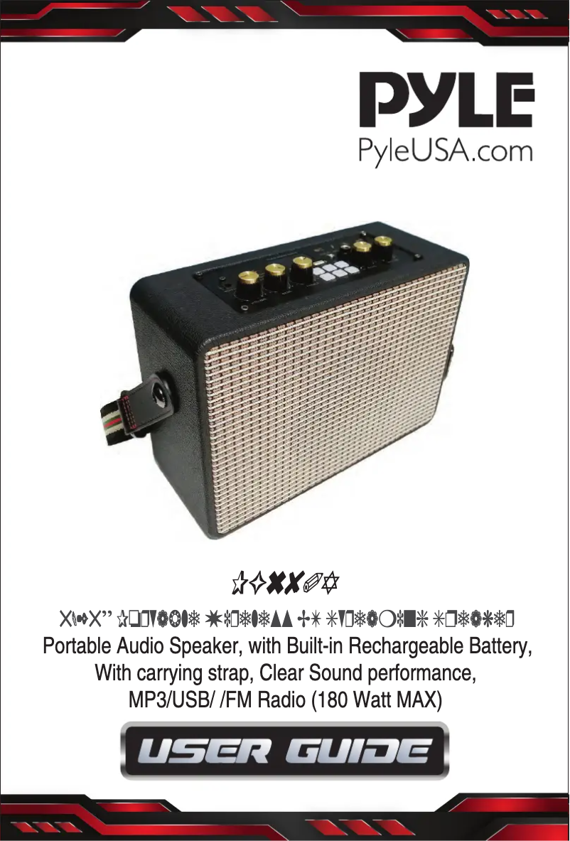 Page 1 de la notice Manuel utilisateur Pyle PG680A