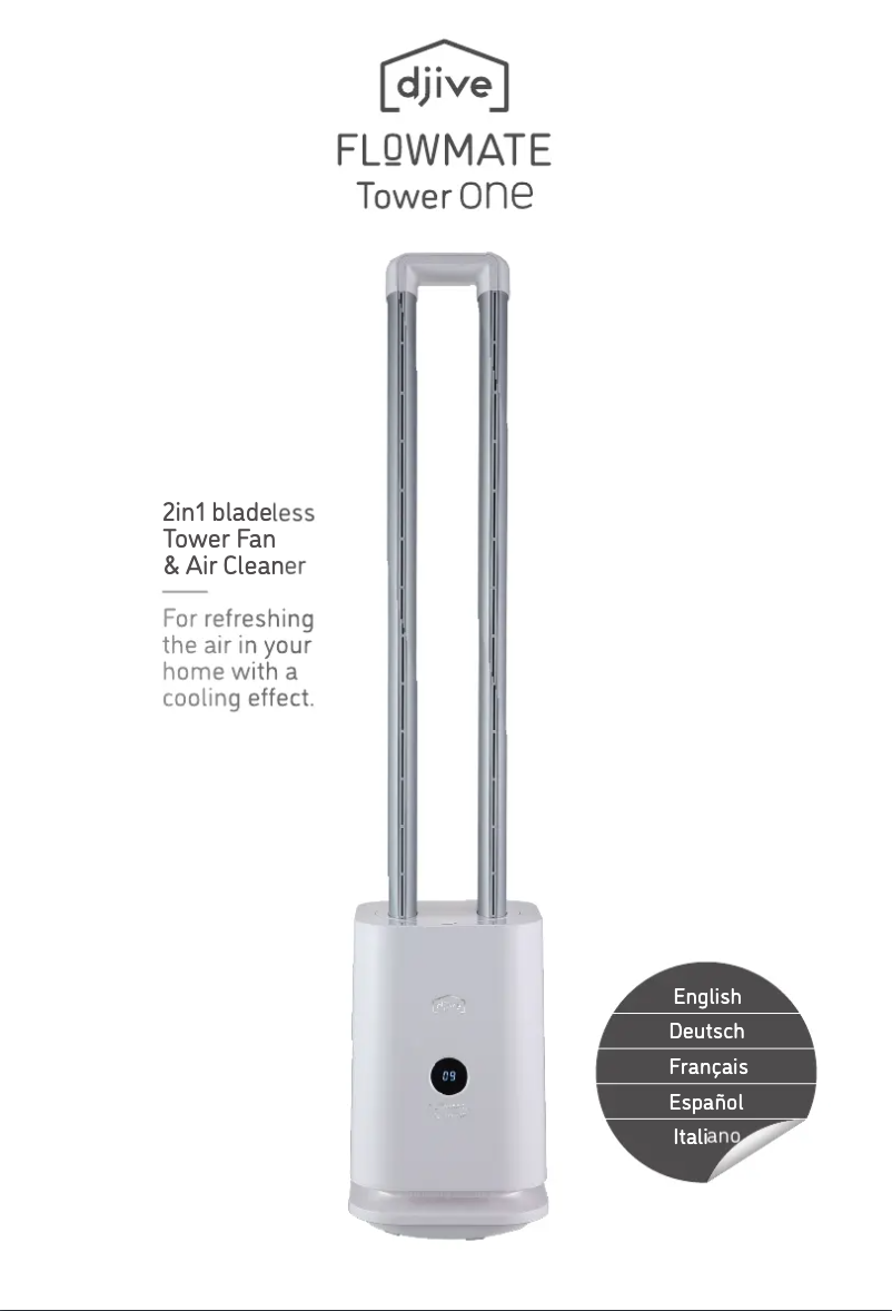 Página 1 del manual Manual de usuario Djive Flowmate Tower One