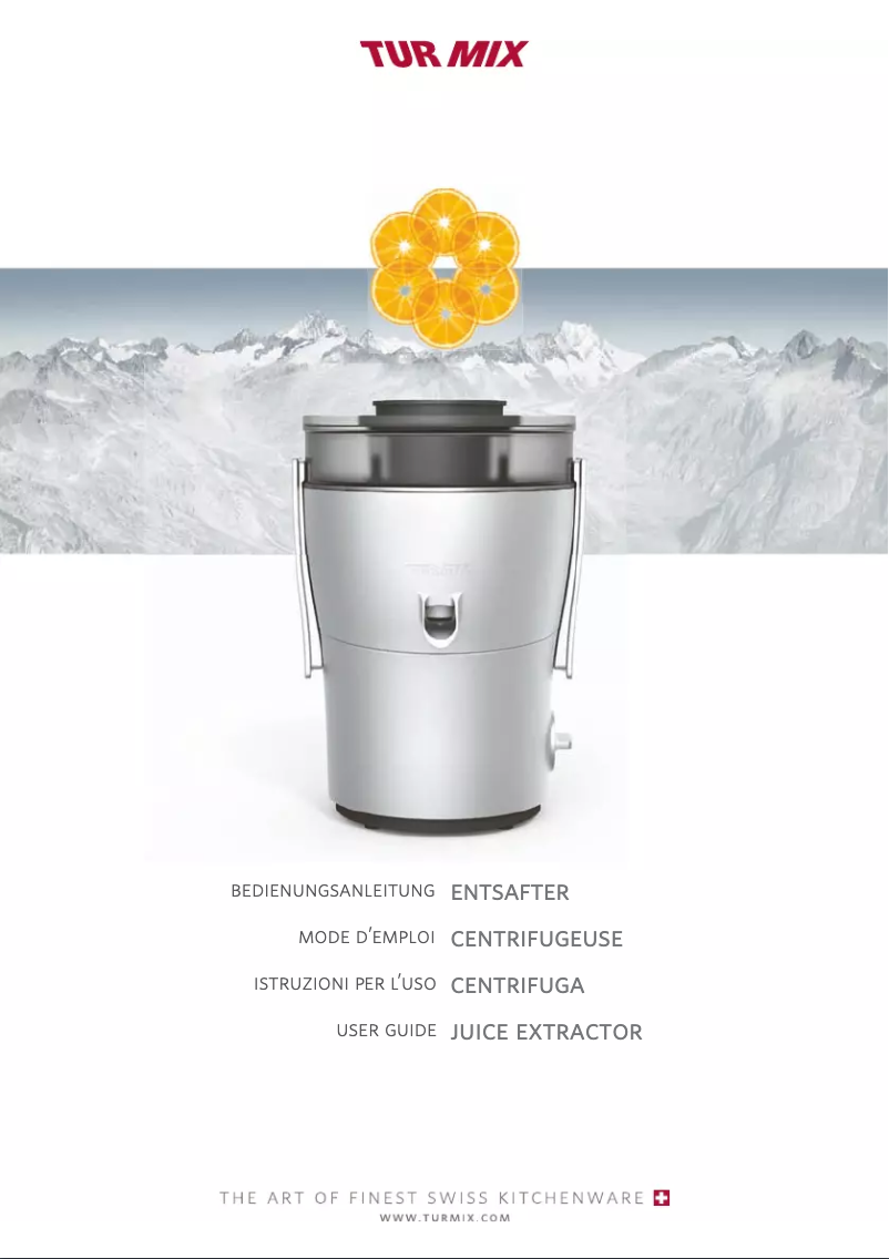 Page 1 de la notice Manuel utilisateur Turmix A35113