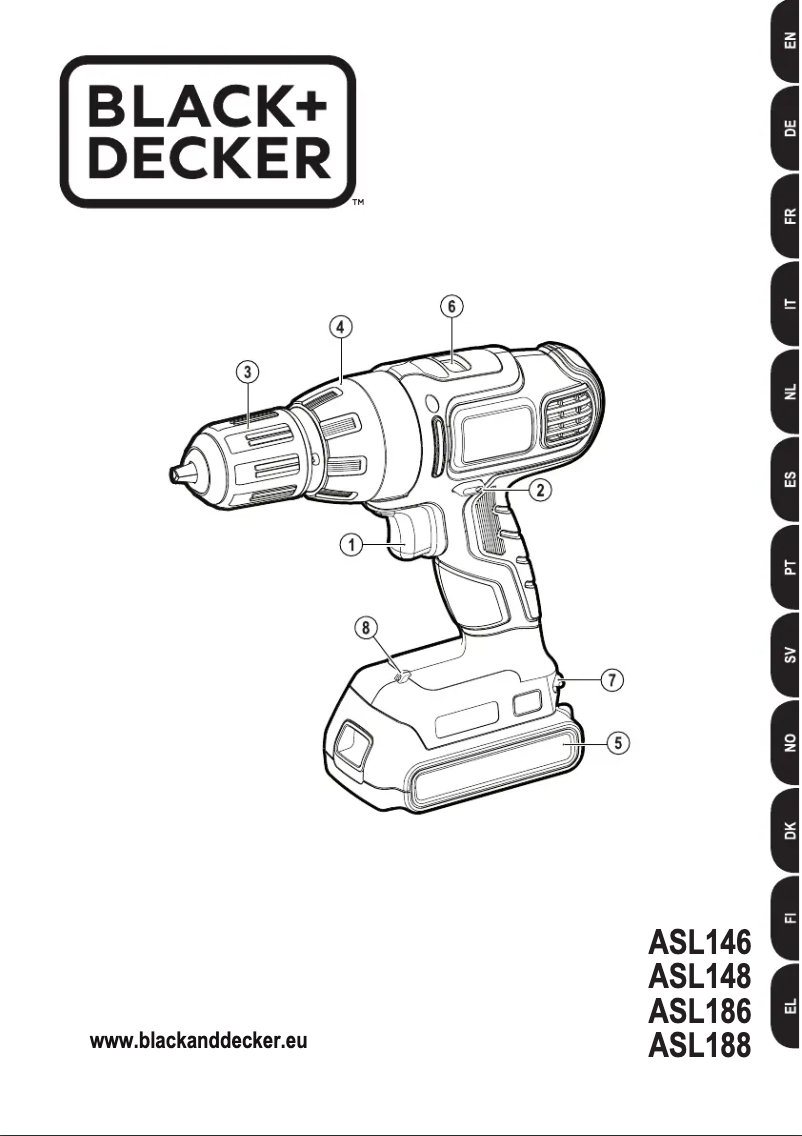 Página 1 del manual Manual de usuario Black & Decker ASL186