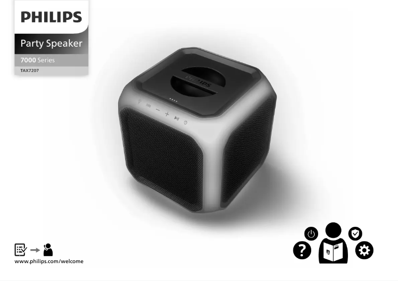 Page 1 of the manual Quick Start Guide Philips TAX7207