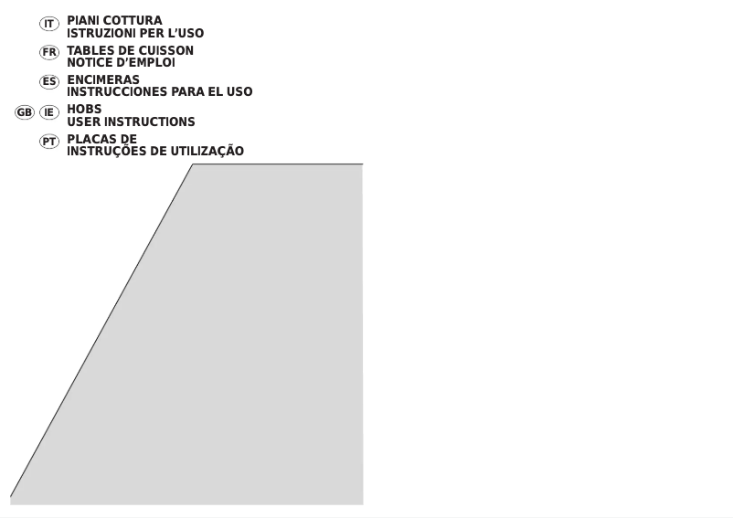 Page 1 of the manual User Manual Candy PL2D 40 X