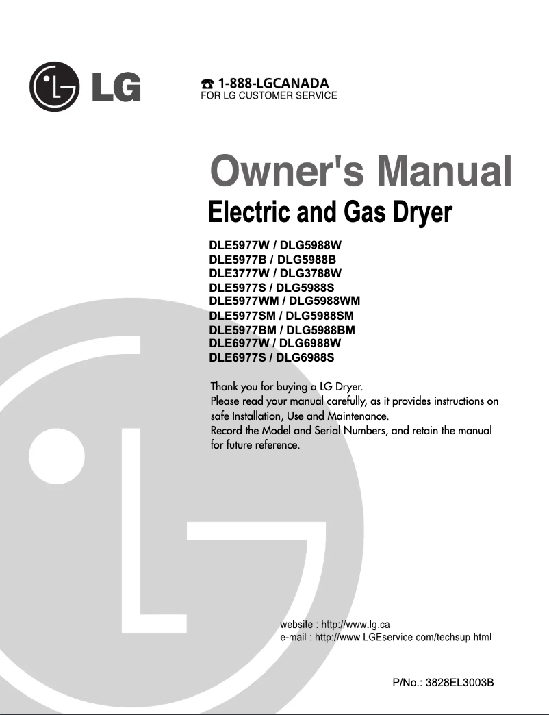 Page 1 de la notice Manuel utilisateur LG TD-V10050GM