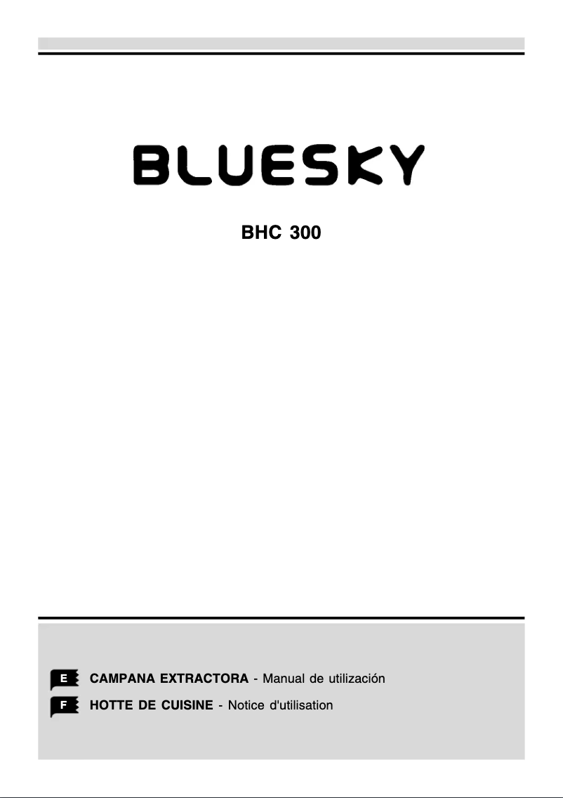 Page 1 de la notice Manuel utilisateur Bluesky BHC 300