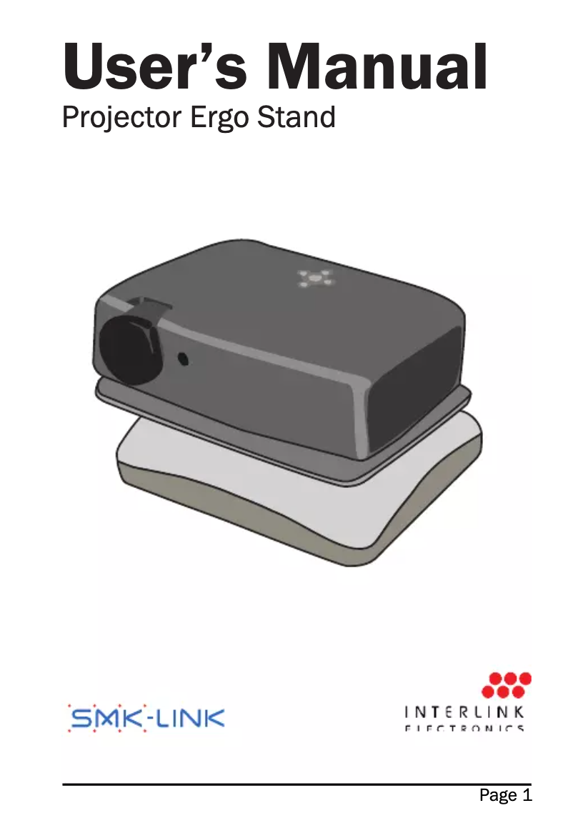 Page 1 de la notice Manuel utilisateur SMK-Link VP3600