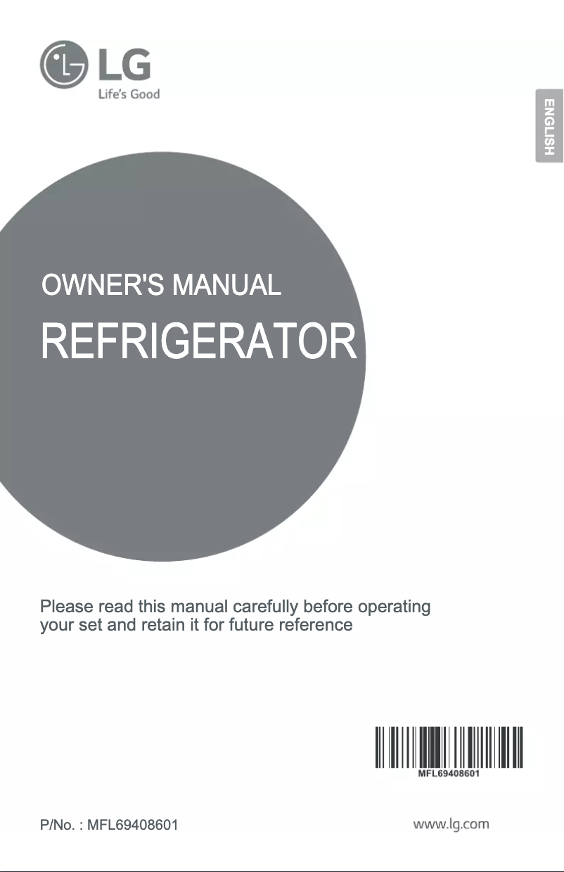 Page 1 de la notice Manuel utilisateur LG GL-131SQW