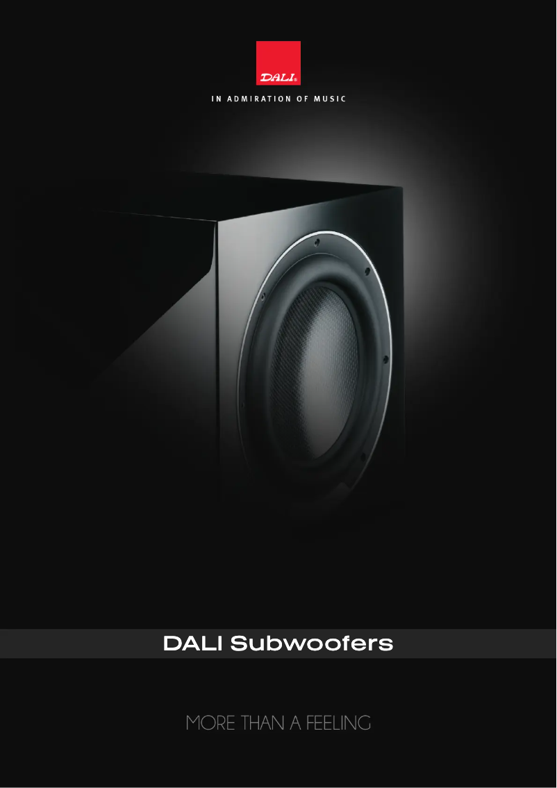 Página 1 del manual Folleto Dali SUB K-14 F