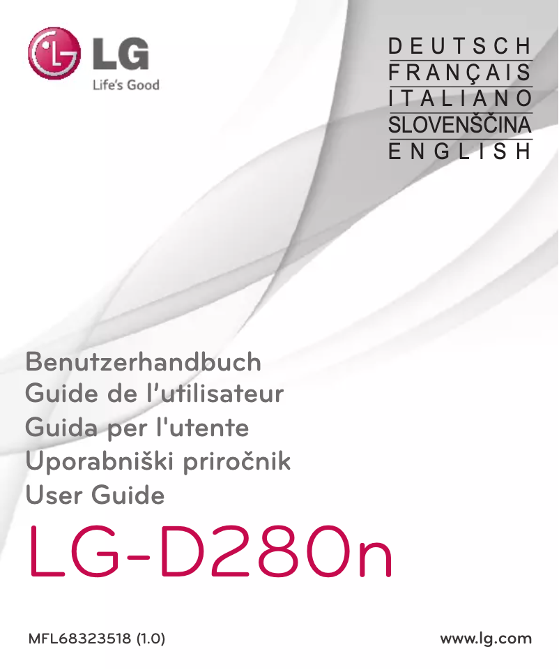 Page 1 de la notice Manuel utilisateur LG L65
