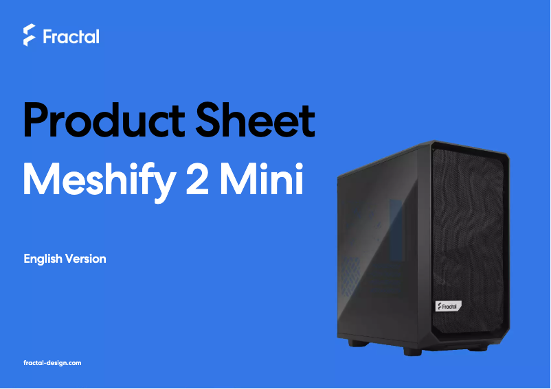 Página 1 del manual Ficha técnica Fractal Design Meshify 2 Mini