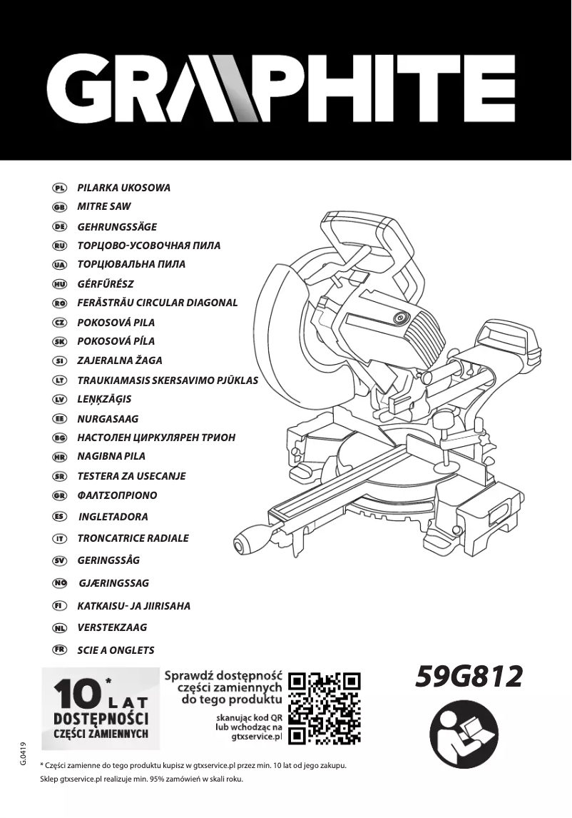 Page 1 de la notice Manuel utilisateur Graphite 59G812