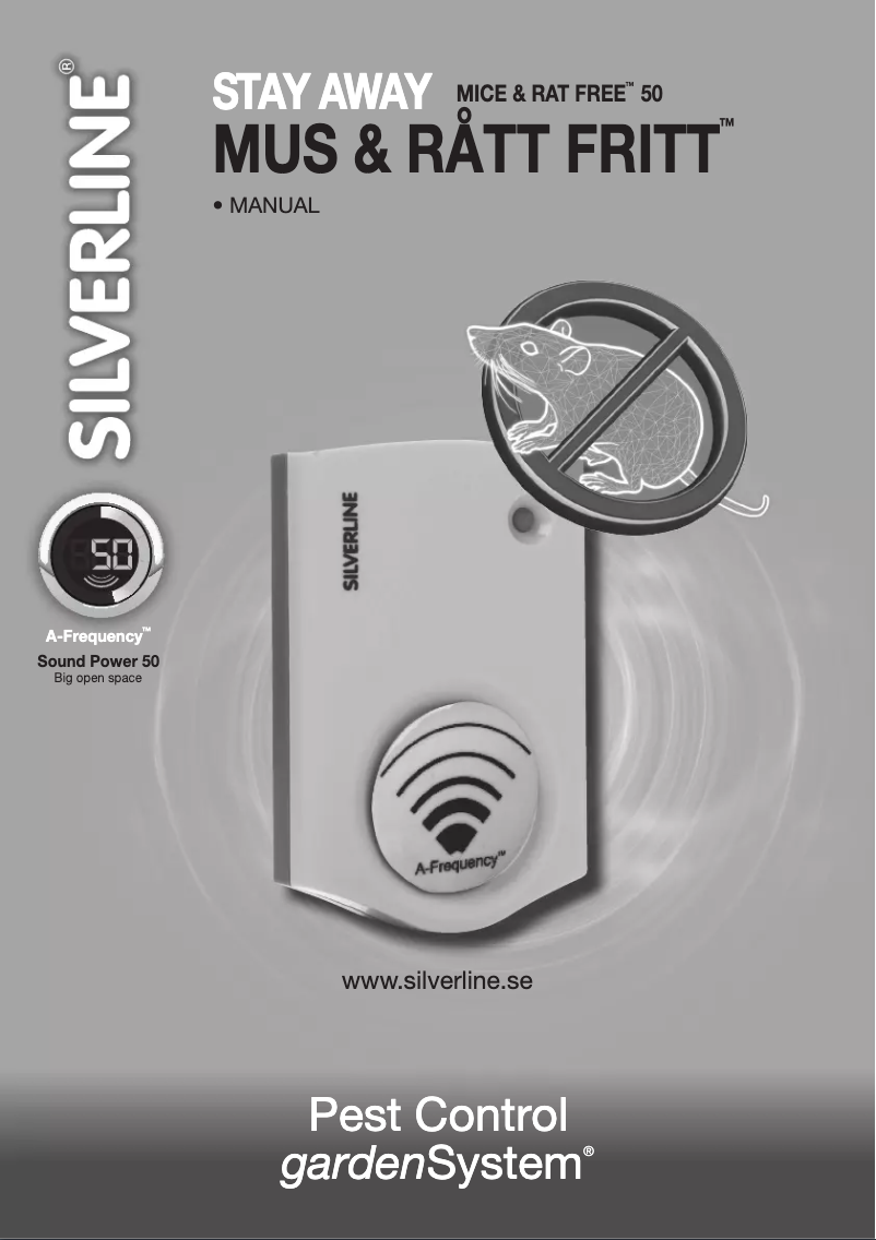 Page 1 of the manual User Manual Silverline Stay Away 50