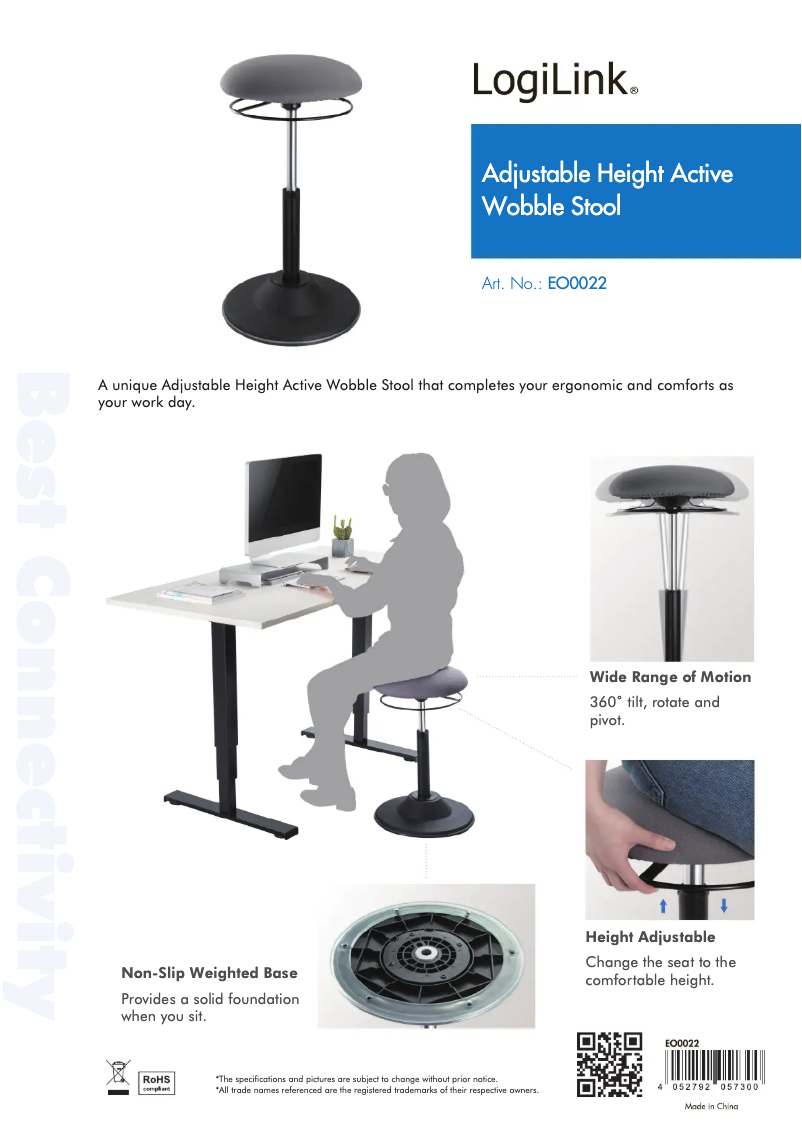 Page 1 de la notice Manuel utilisateur LogiLink EO0022