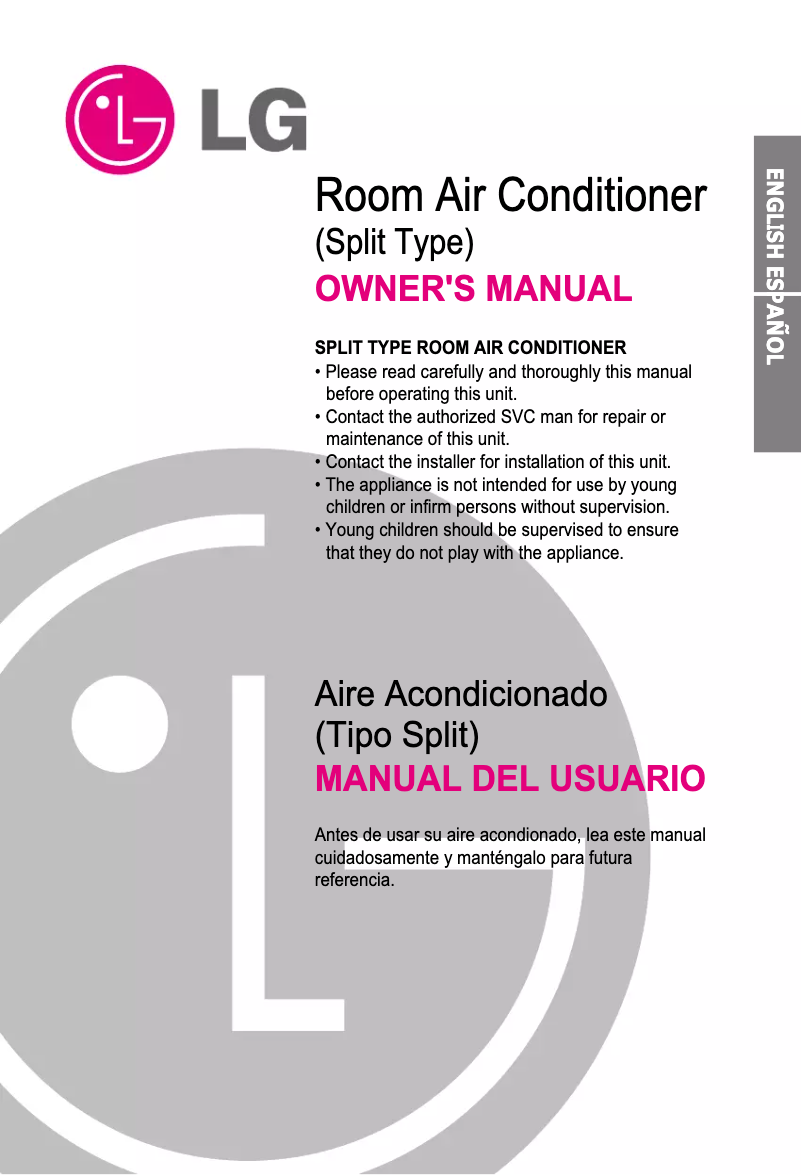 Page 1 de la notice Manuel utilisateur LG LS-H096QLA1