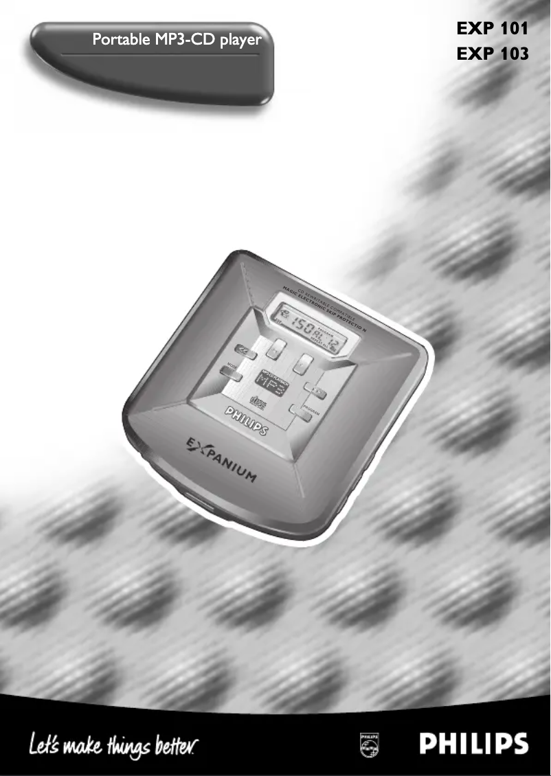 Image de la première page du manuel de l'appareil Expanium EXP103