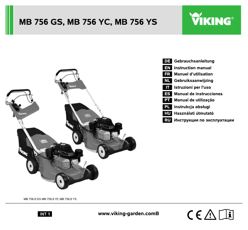 Page 1 of the manual User Manual Viking MB 756 YS