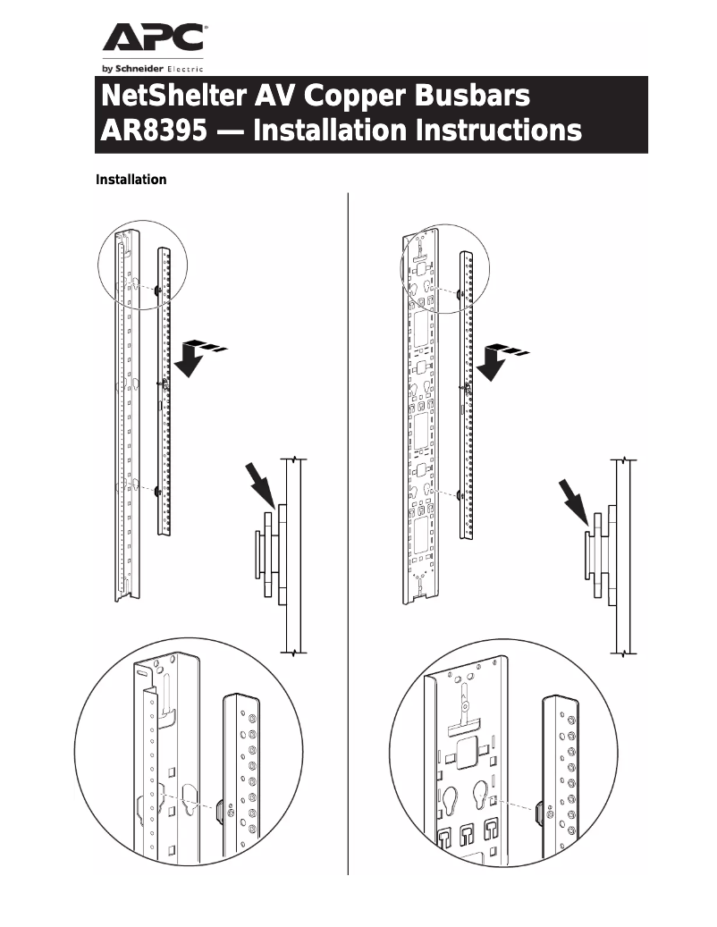 Página 1 del manual Manual de instrucciones APC AR8395