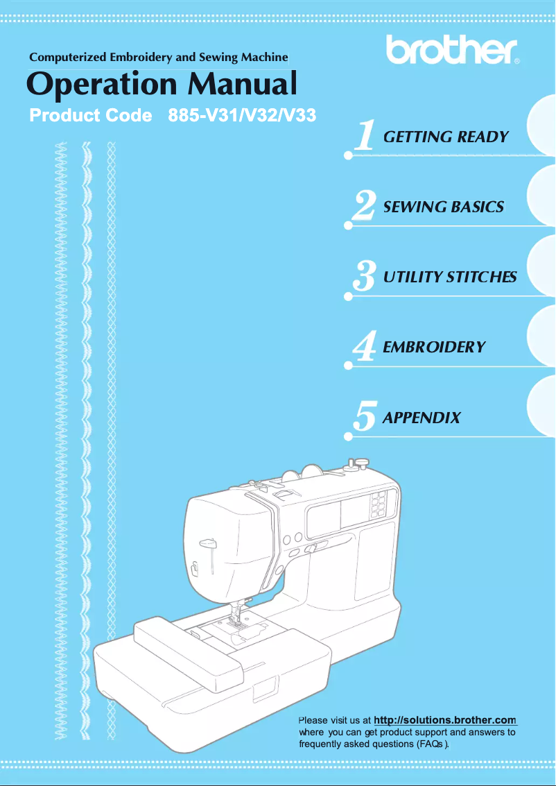Page 1 de la notice Manuel utilisateur Brother SB7500