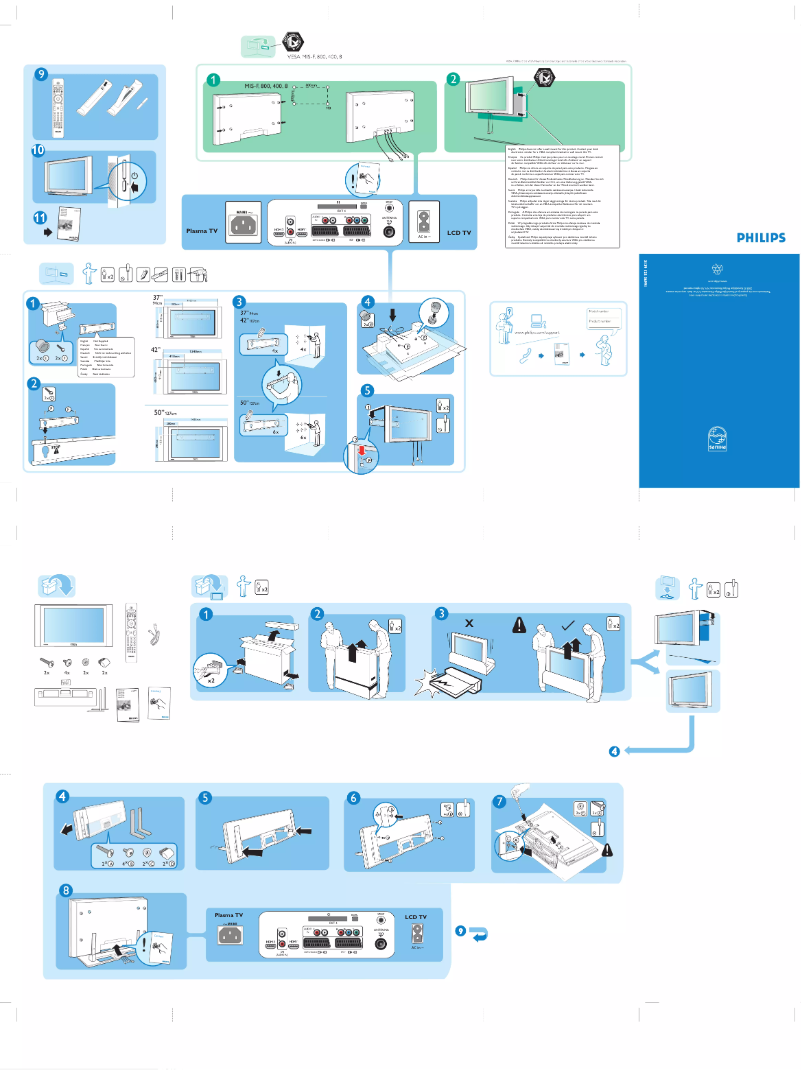 Page n°1 - Guide de démarrage rapide Philips 37PF5521D