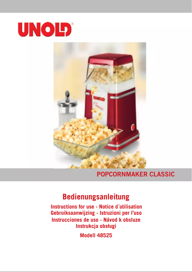 Page 1 de la notice Manuel utilisateur Unold 230.060