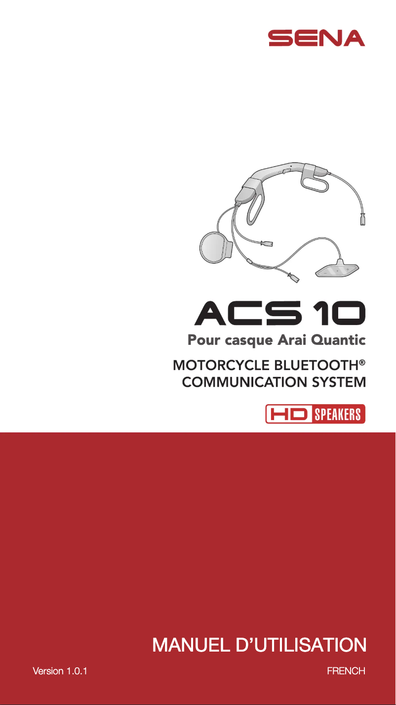 Page 1 de la notice Manuel utilisateur Sena ACS10