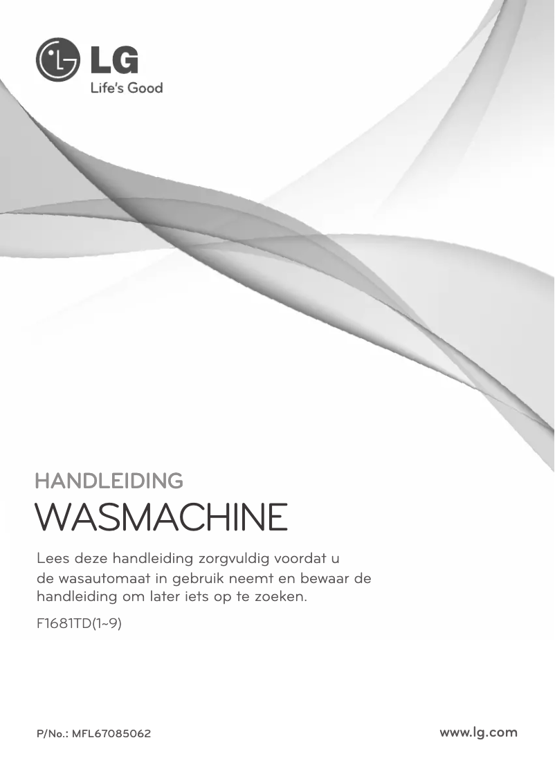 Page 1 de la notice Manuel utilisateur LG F1681TD