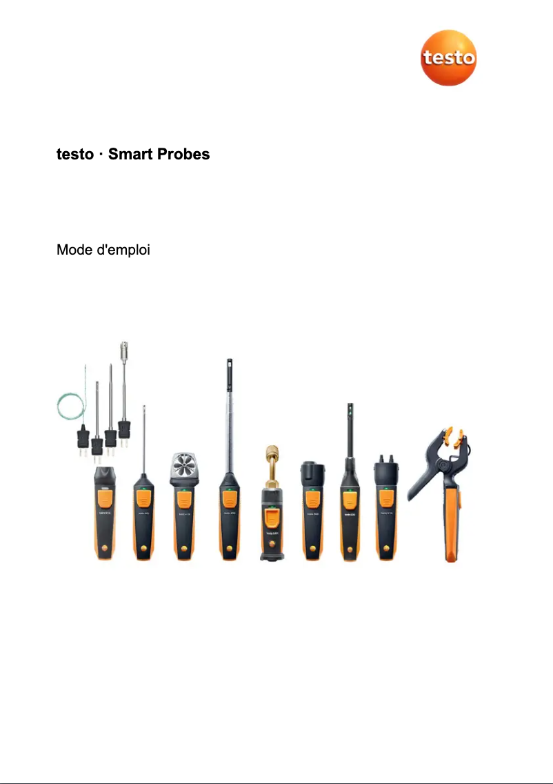 Page 1 de la notice Manuel utilisateur Testo 549i