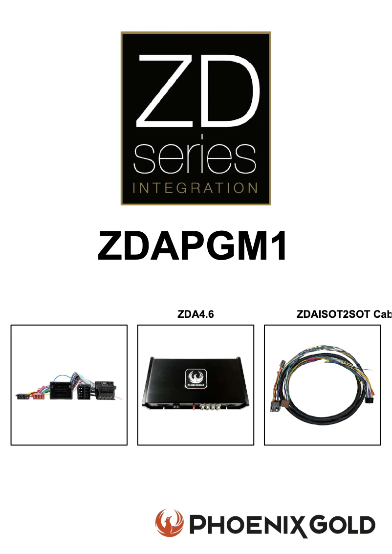 Page 1 de la notice Manuel utilisateur Phoenix Gold ZDAPGM1