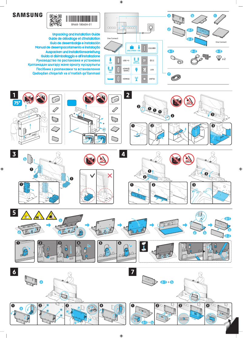 Página 1 del manual Guía de instalación Samsung QA85QN900DU