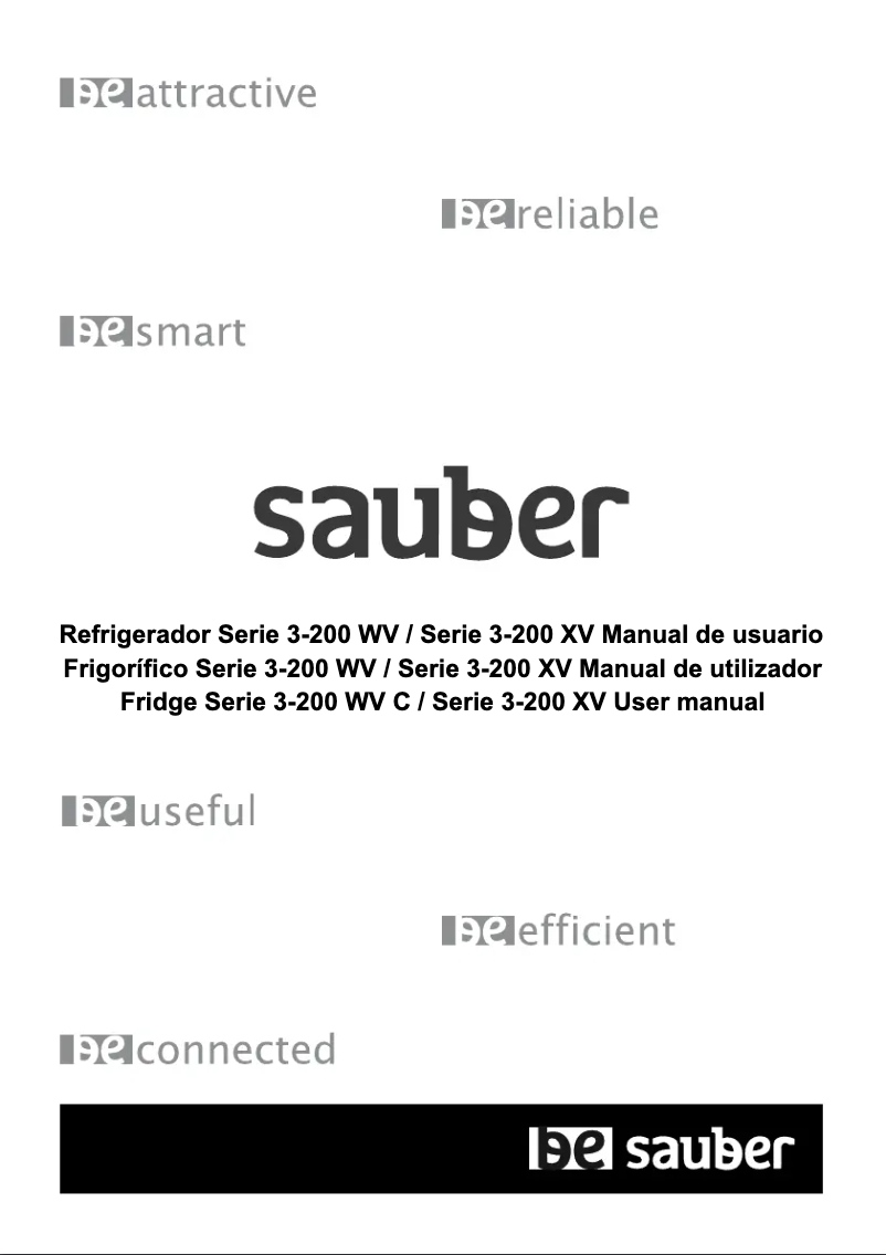 Página 1 del manual Manual de usuario Sauber SERIE 3-200XV