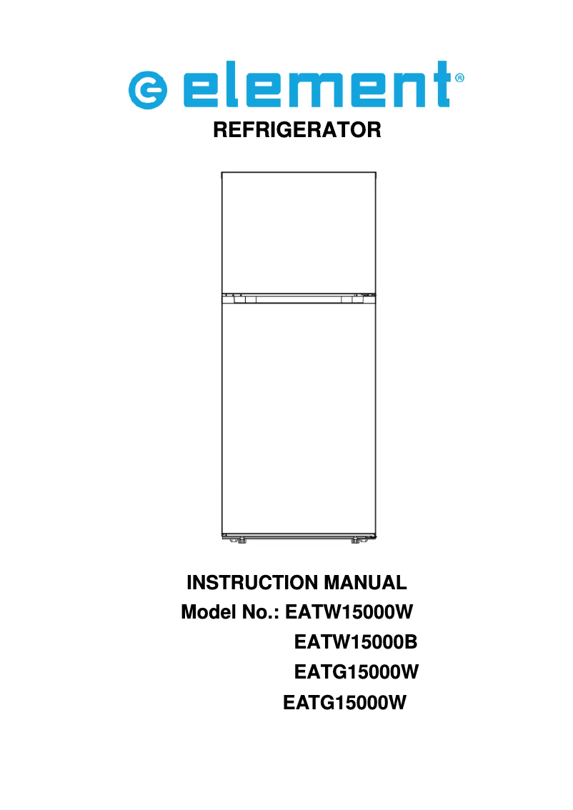 Page 1 de la notice Manuel utilisateur Element EATG1500W