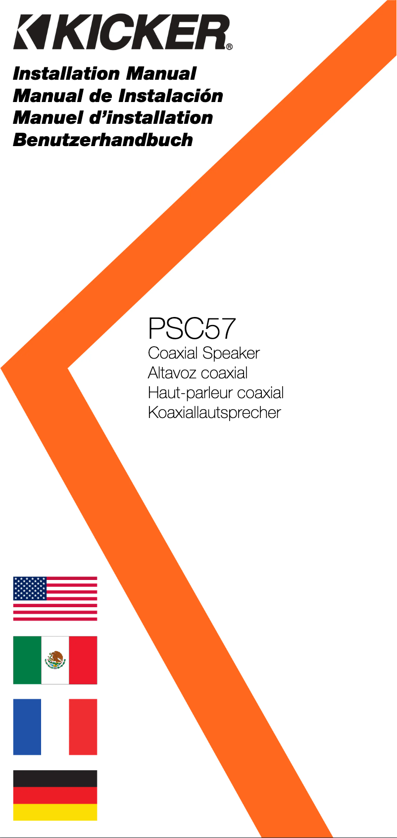 Página 1 del manual Manual de usuario Kicker PSC574