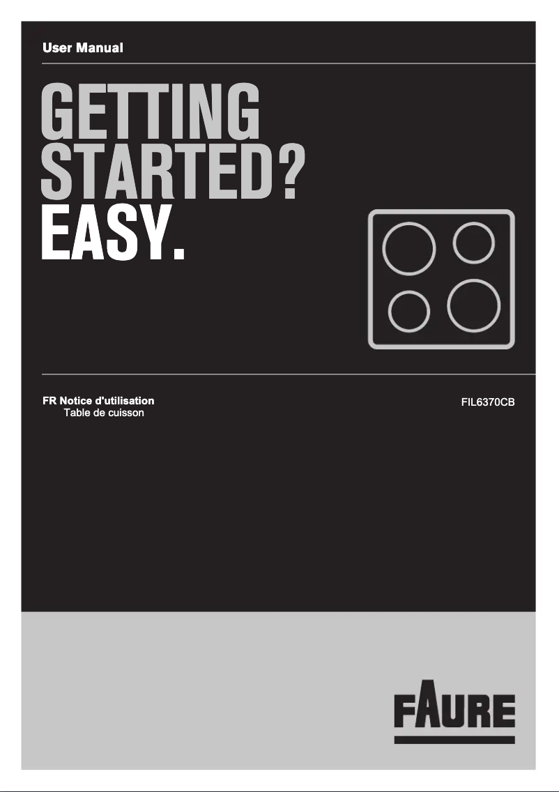 Page 1 de la notice Manuel utilisateur Faure FIL6370CB